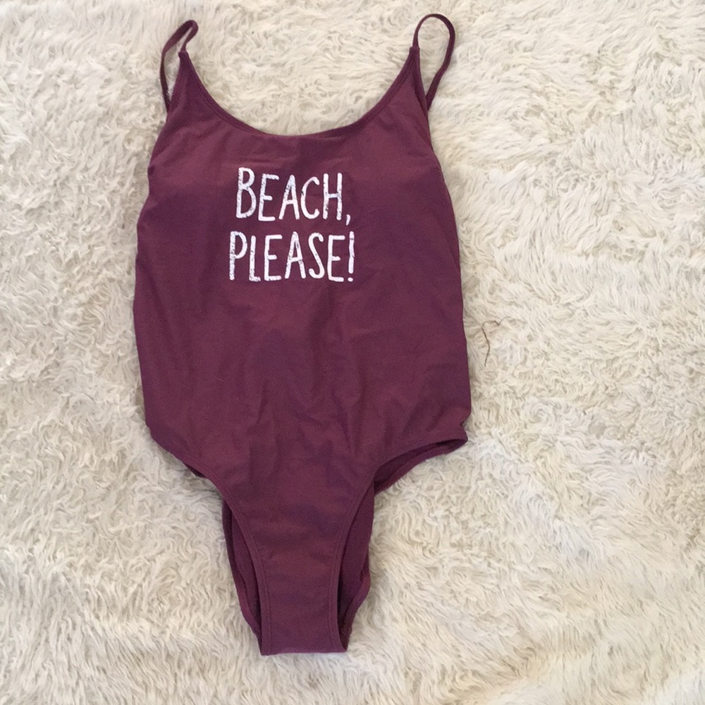 One piece bathing suit